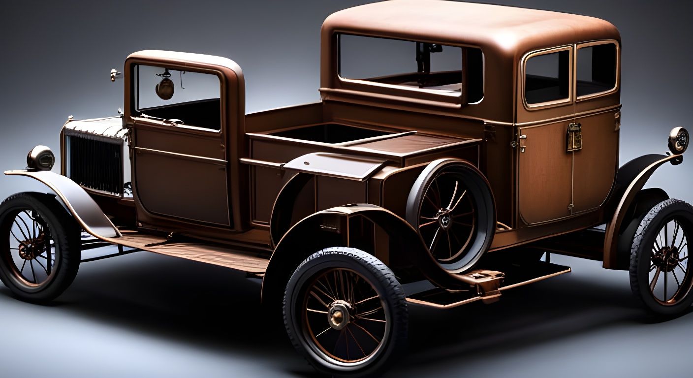 Steampunk Honda Pickup Truck on Artstation