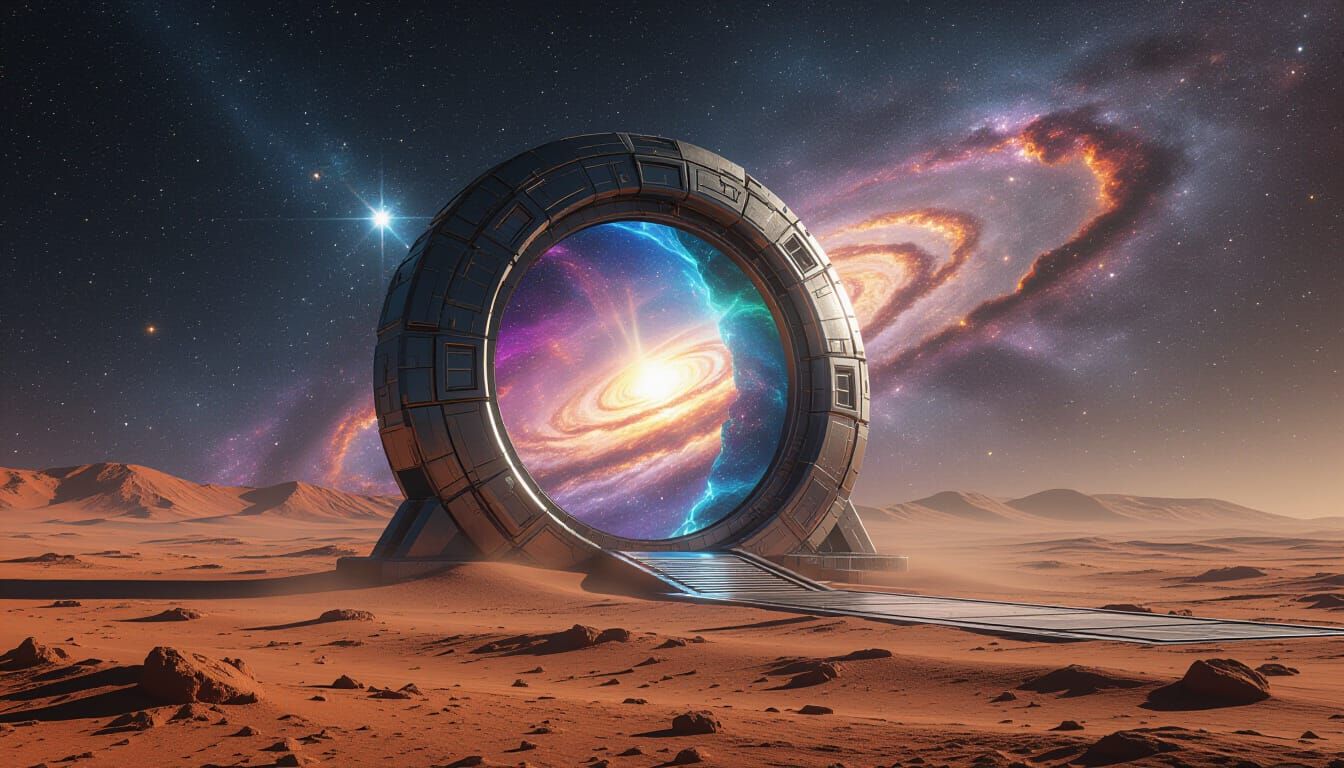 Will future Humanity open a Galactic Wormhole?