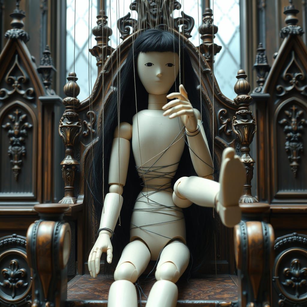 Ethereal Doll in Gothic Majesty