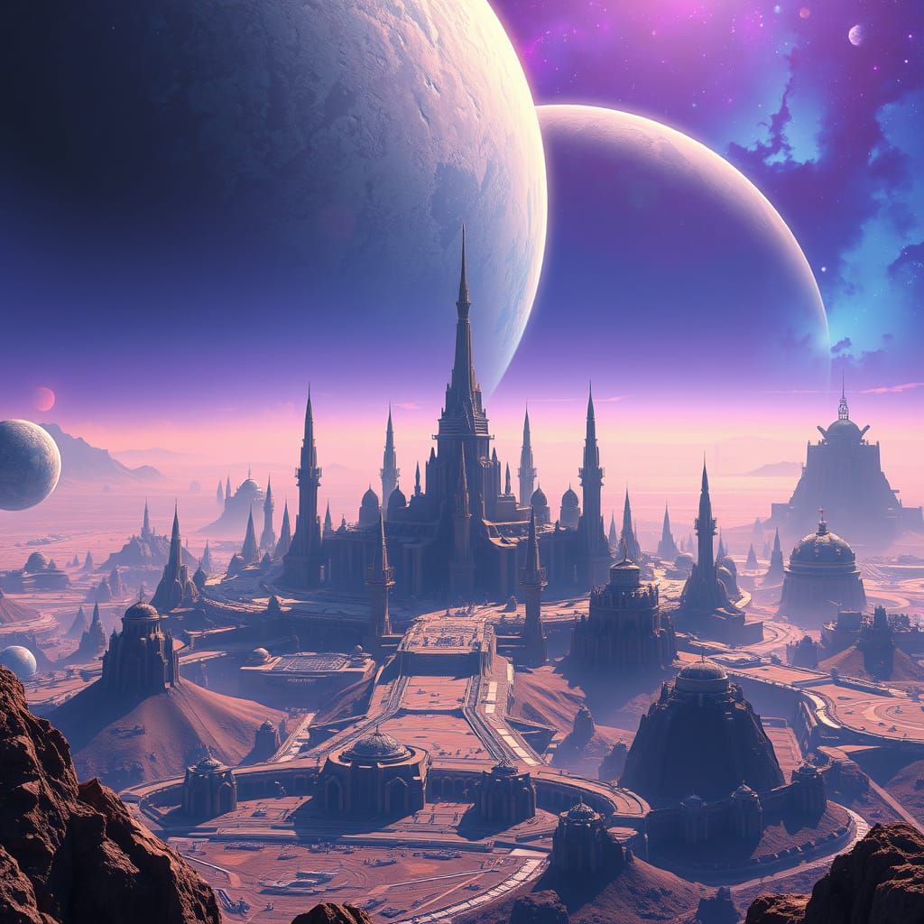 Galactic Empire in 8K Unreal Engine 5 Style