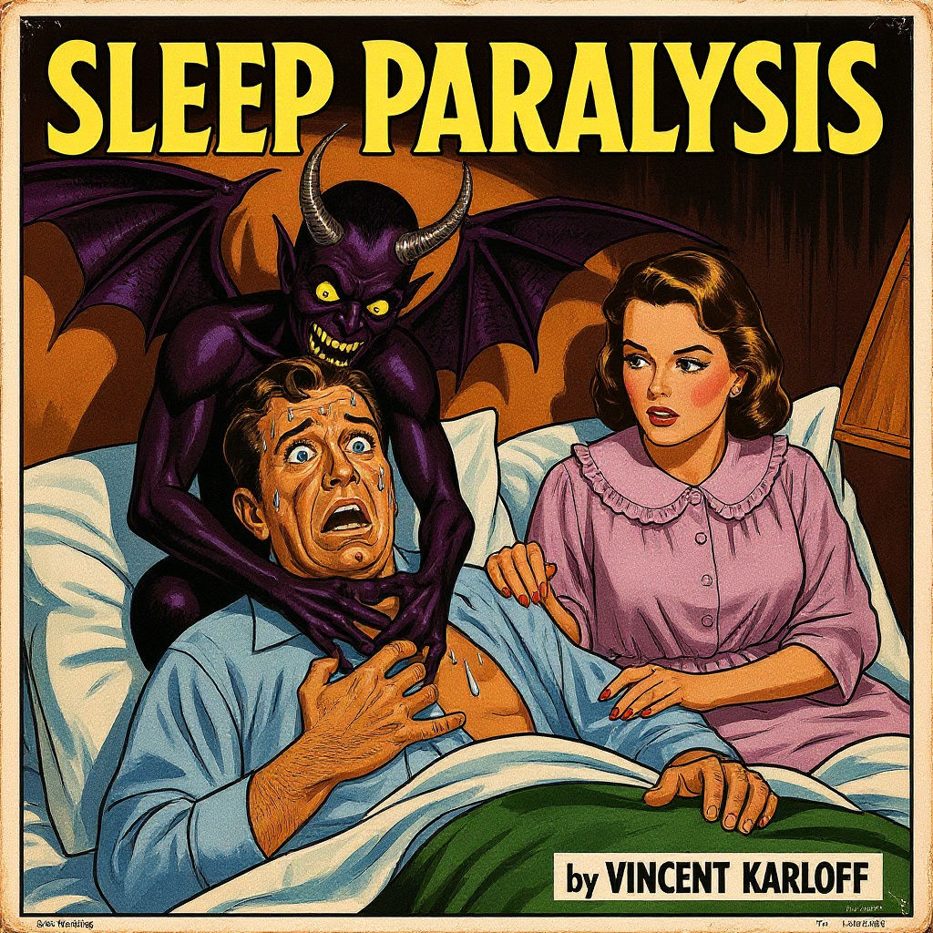 1950s Horror Film Poster: Sleep Paralysis