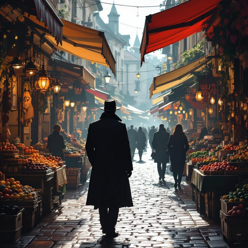 Spy in European Market, Cinematic Neo-Noir Style