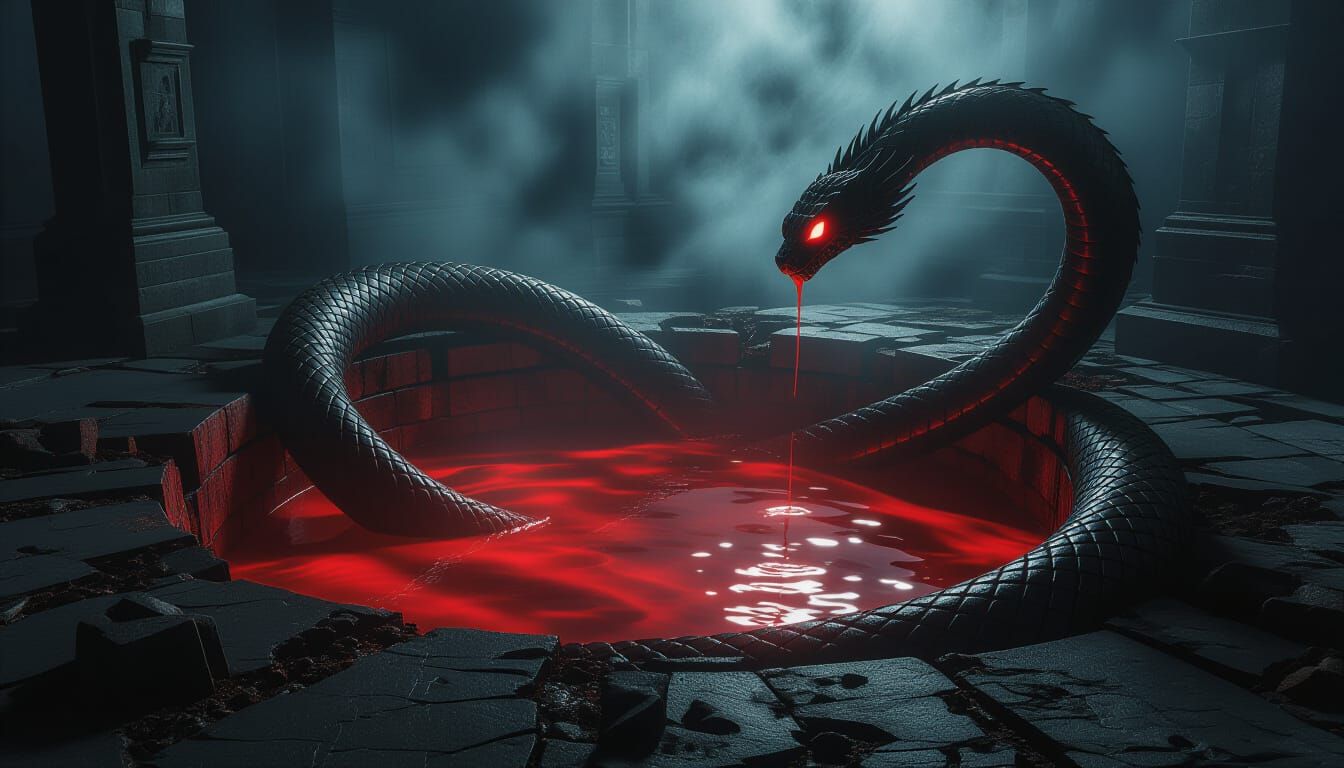 Spectral Serpent Beside Blood Pit, Janaki's Eyes Like Ghostl...