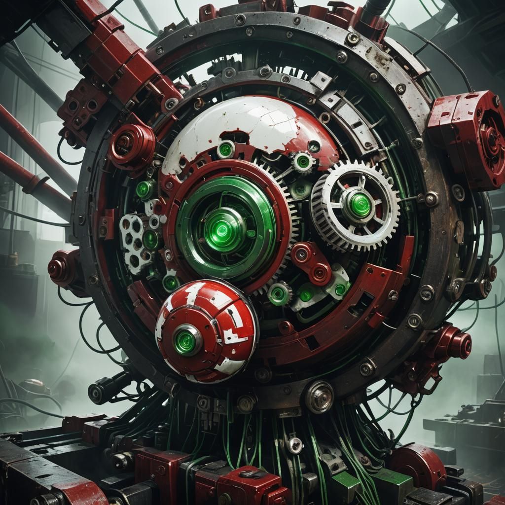 Cyberpunk Abandoned Technology Concept Art