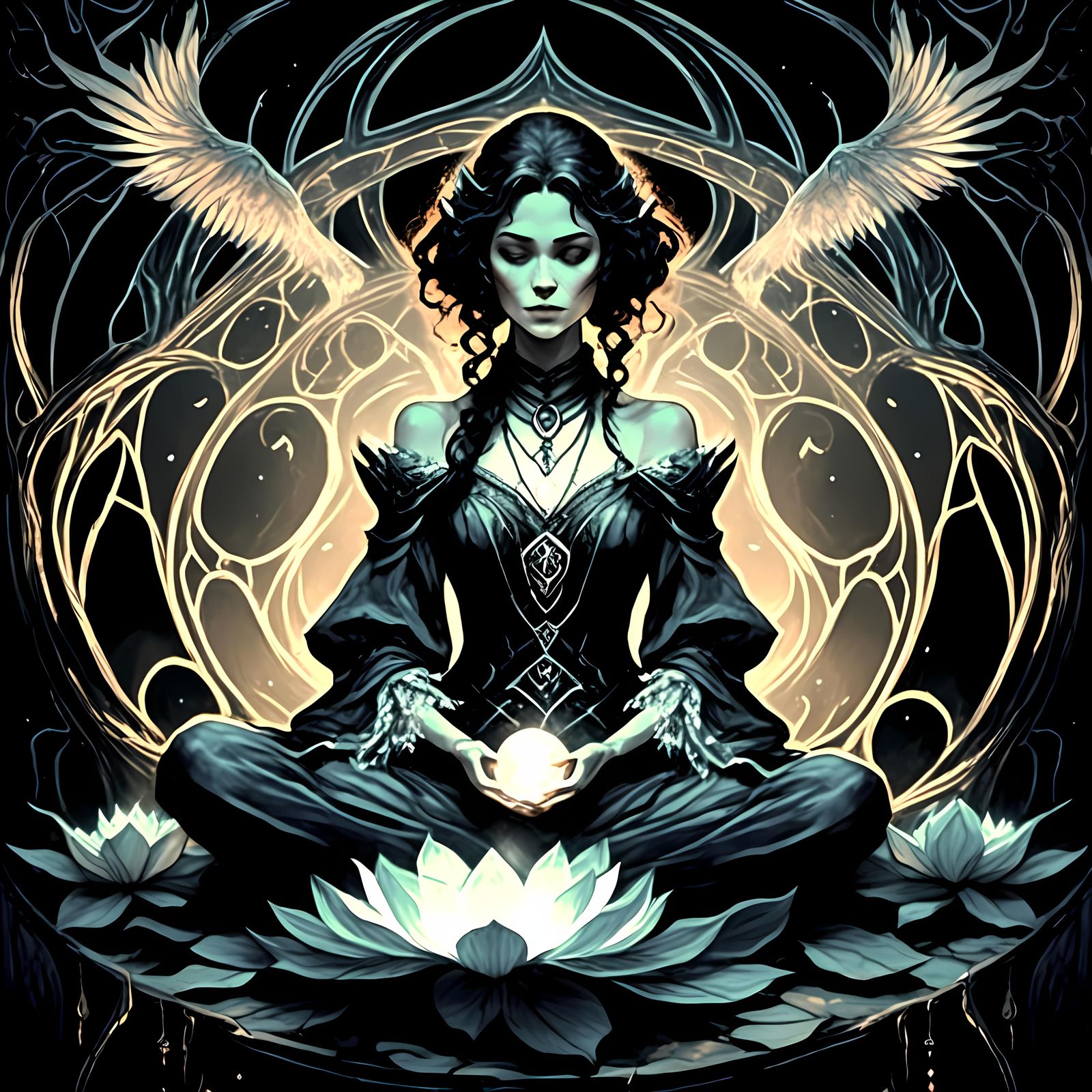 Mengara uses the Skull of Atopoi to divine the location of M...