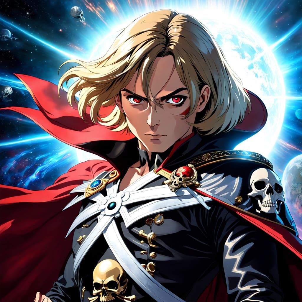 Majestic Space Pirate Captain Harlock Albator in Cinematic P...