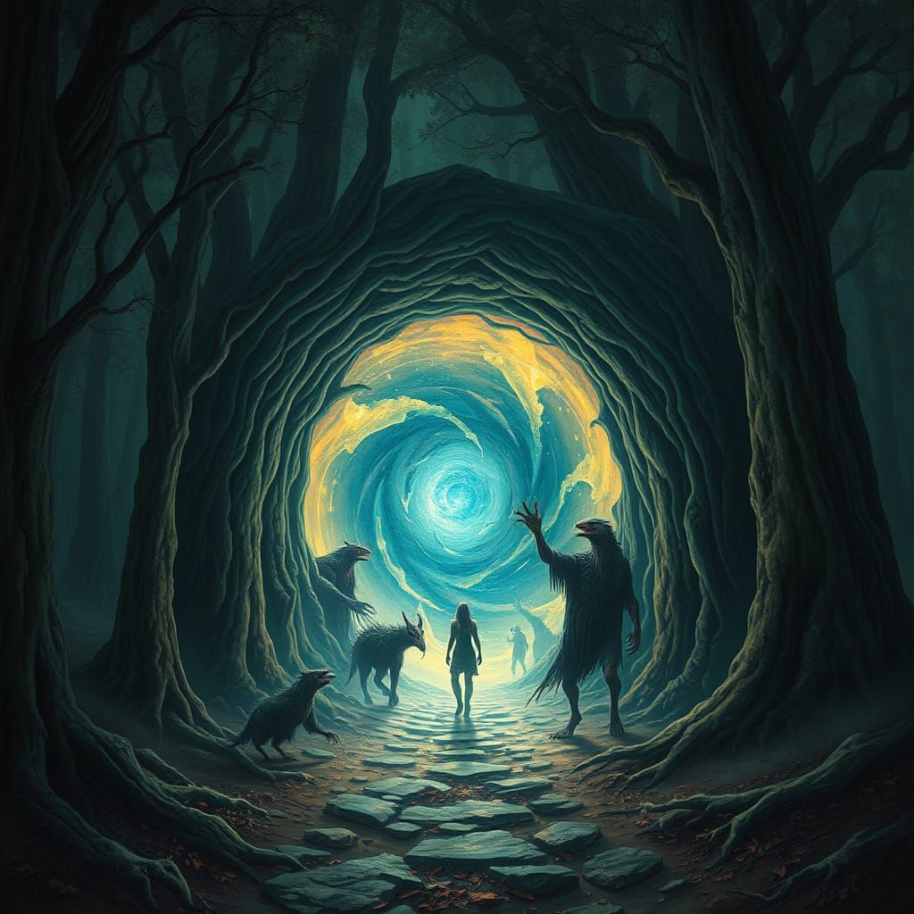 Mysterious Portal Opens in Ancient Forest