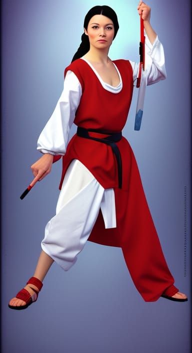 Snow White Karate Kid Portrait