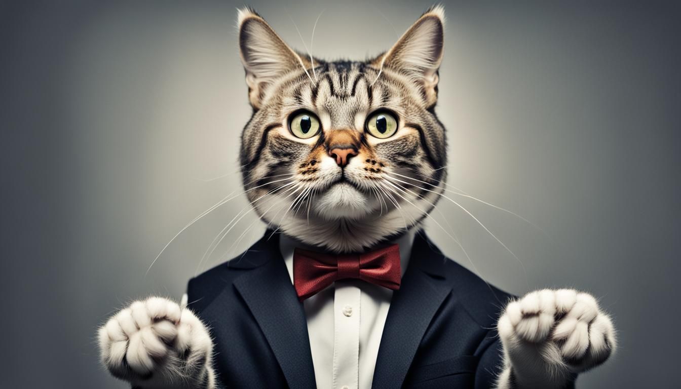 Surreal Cat Asks a Question