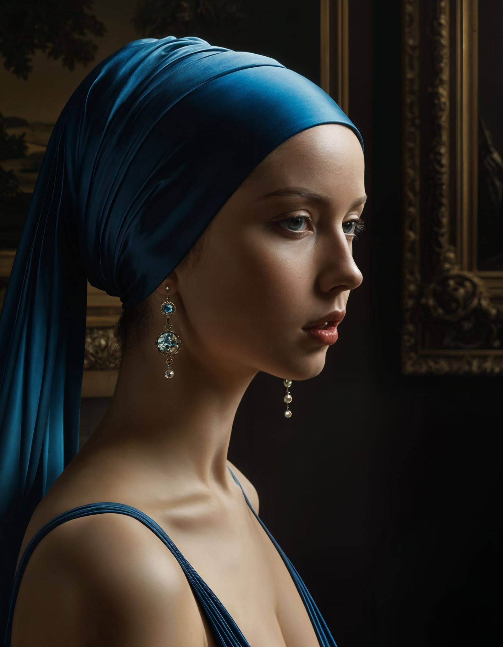 Surreal Abstracted Portraits: Vermeer-Inspired Matte Paintin...