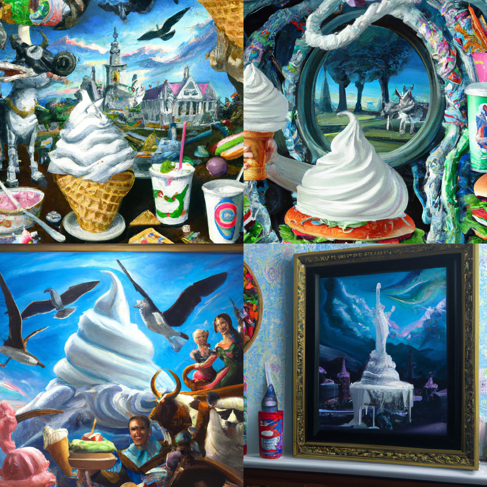 Surreal Mint Oreo Blizzard in Hyperrealistic Fantasycore Sty...