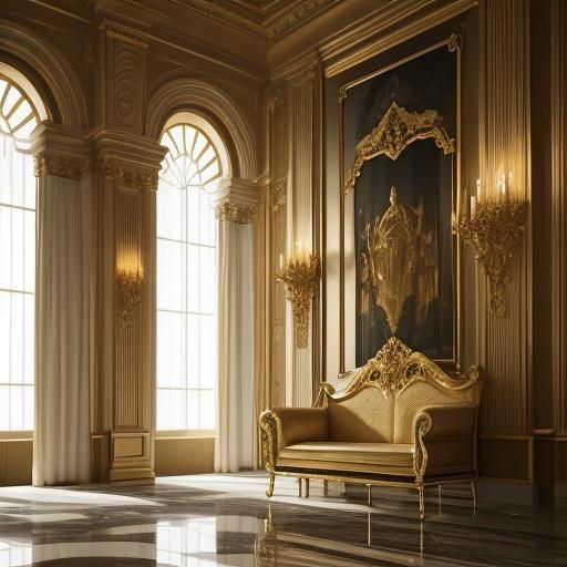 Hyperrealistic Princess Peach in Throne Room