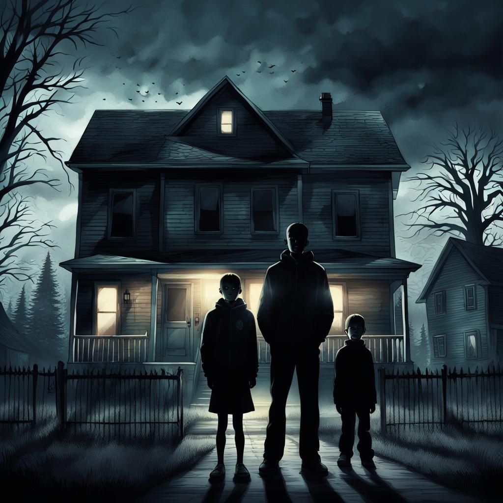 Ominous Family Horror at Suburban Haunted House