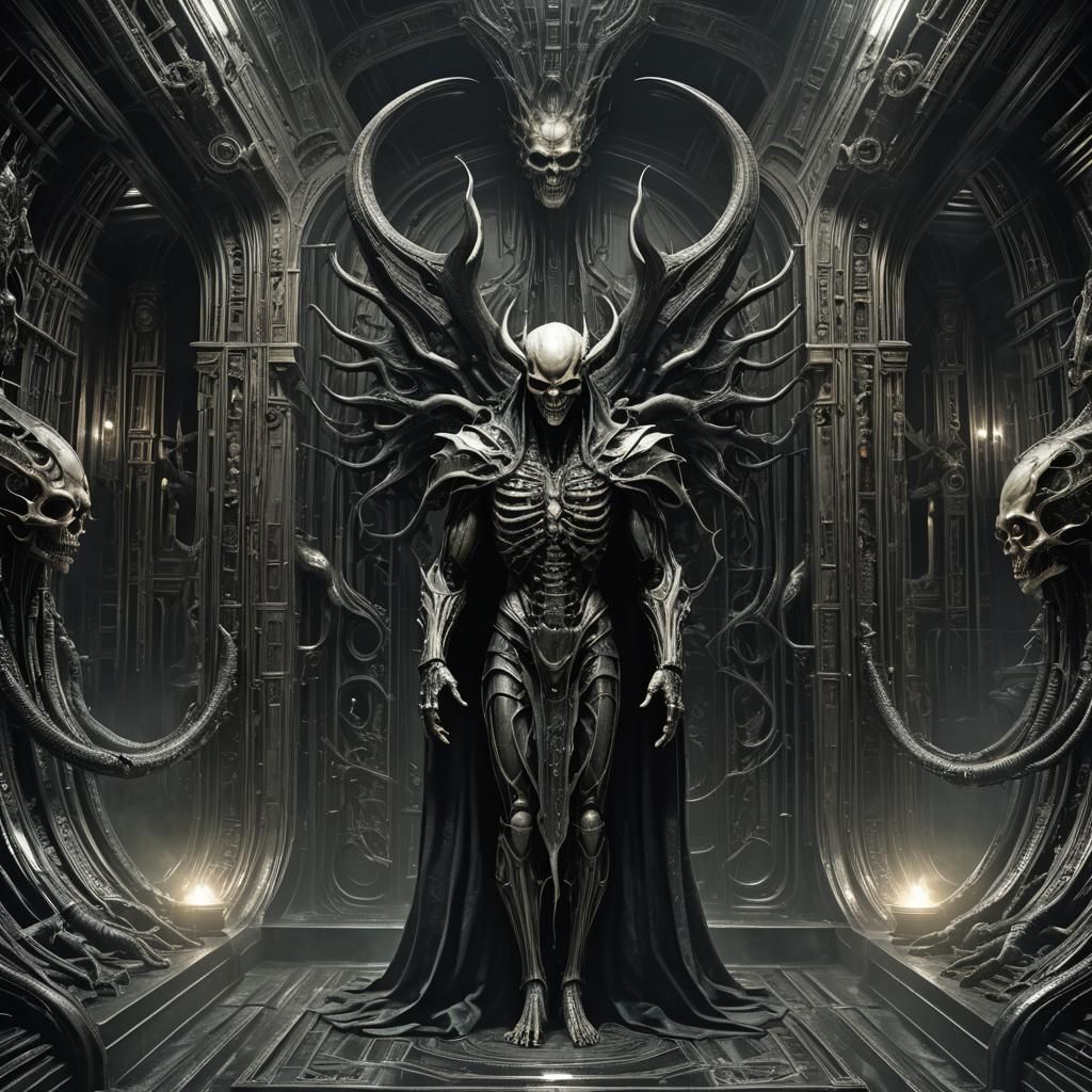 Lucifer in Space: A Giger-esque CGI Vision