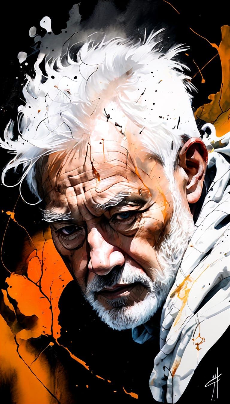 Weathered Tree Trunk with Surprised Expression