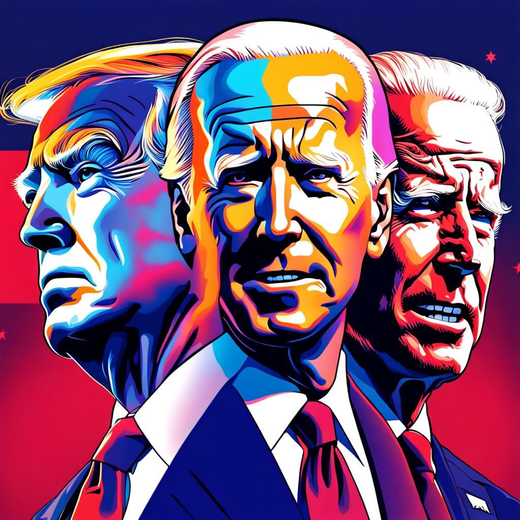 AI Trump, Biden, and Jesus Debate: Hyperrealistic Art