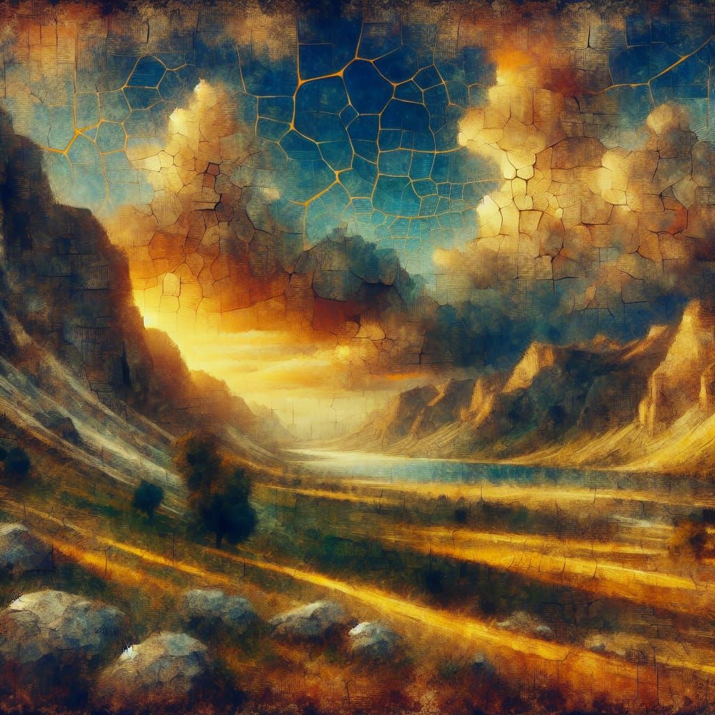 Happy Life Secret: Post-Impressionist Oil Painting