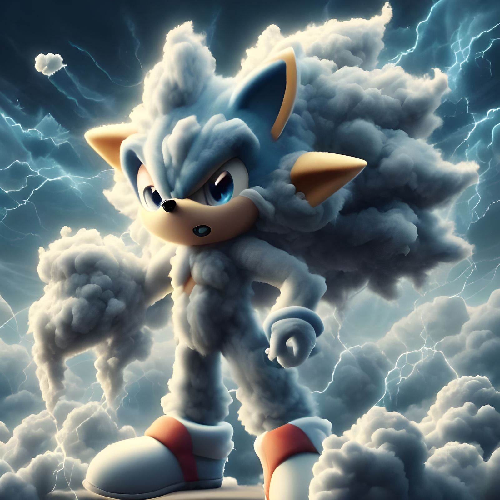 Epic Cloud Sonic the Hedgehog Transformation