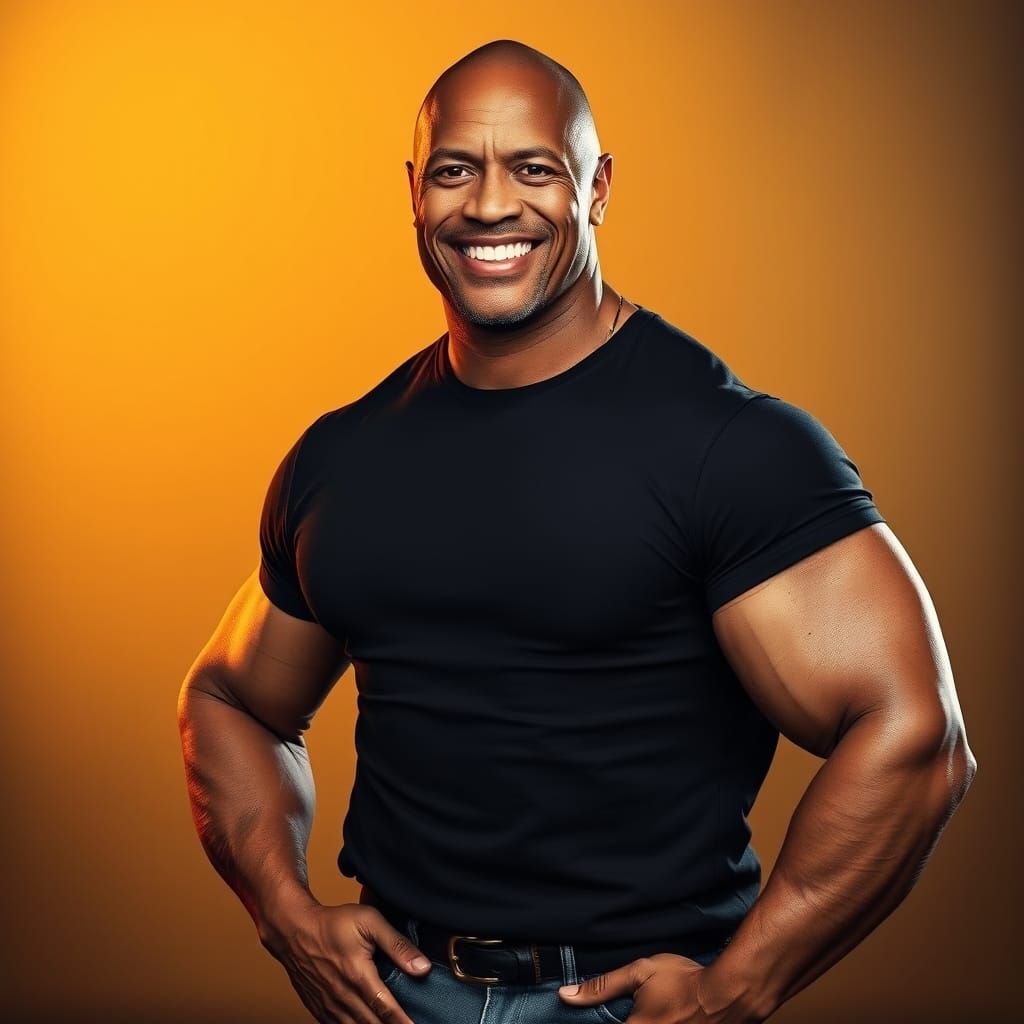 The Rock in Hyper-Realistic Portrait Photography
