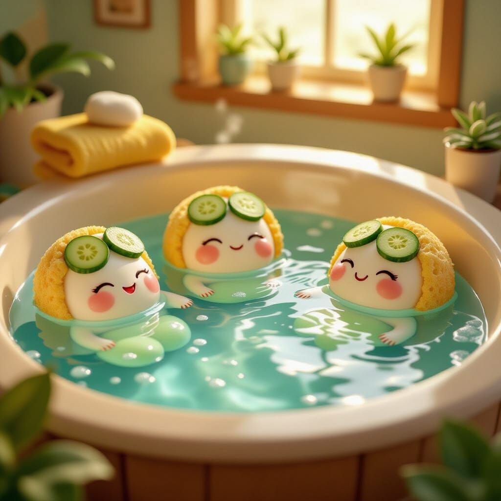 Microbes Enjoying a Relaxing Spa Day in Nutrient Broth