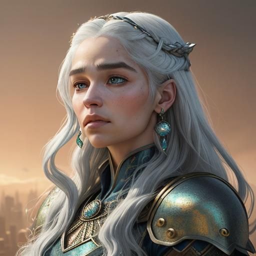 Male Daenerys Targaryen in Intricate Armor