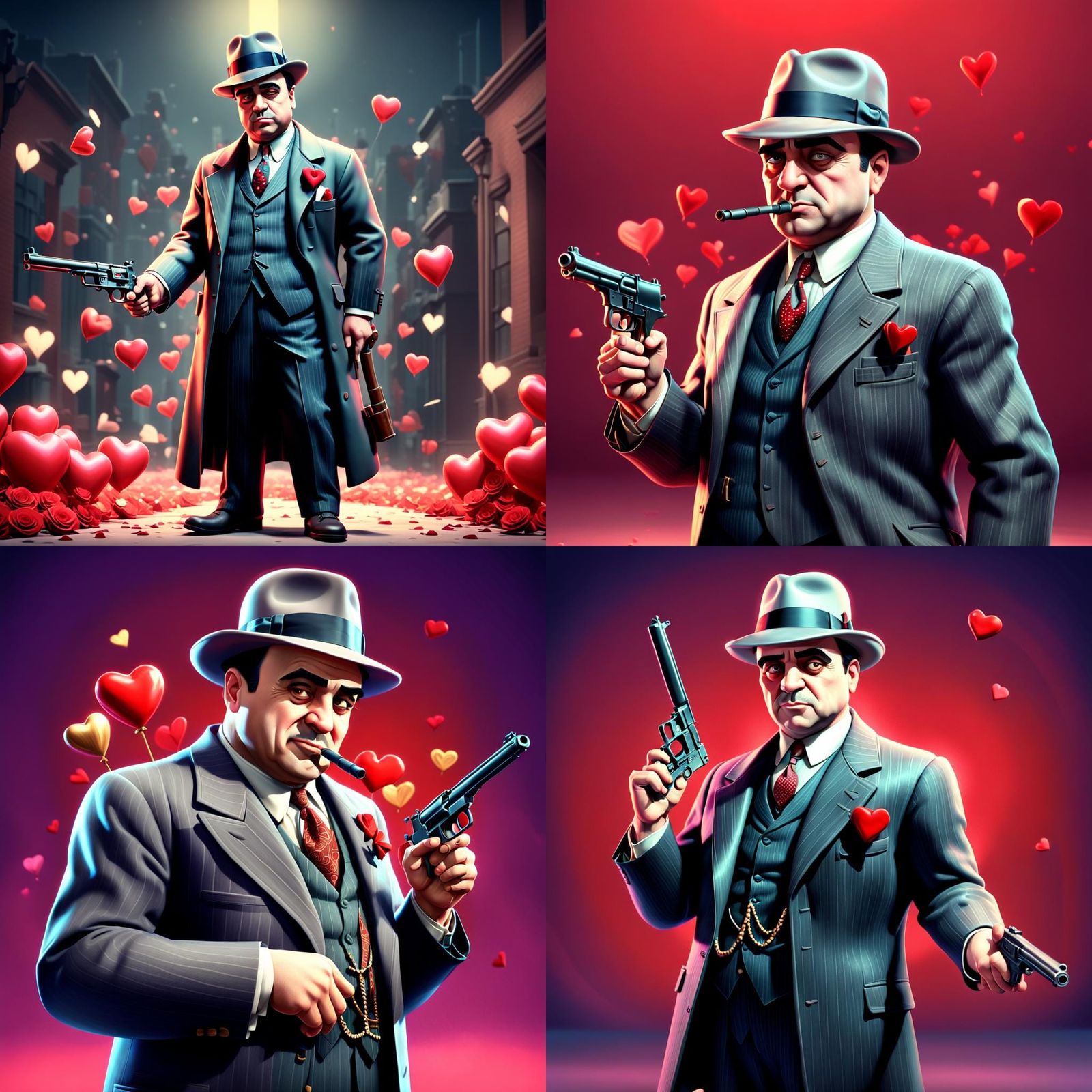 Al Capone's Valentine's Day in Pixar Style