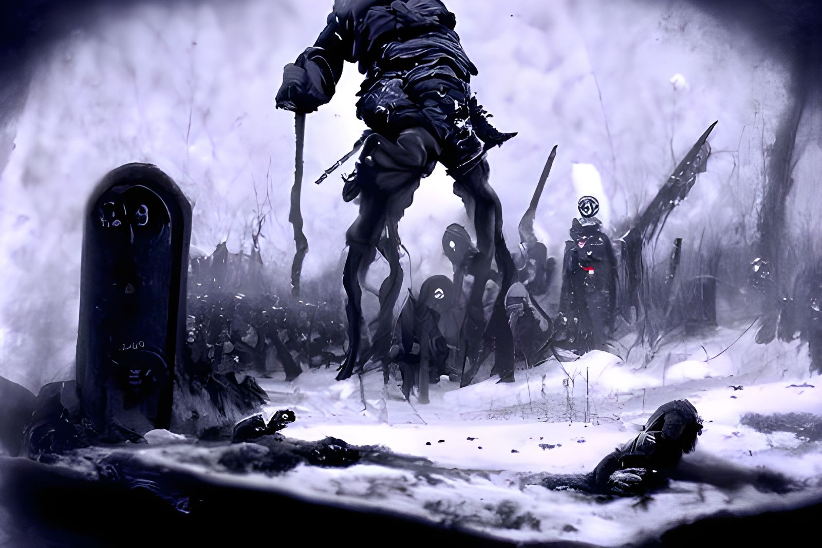 Horror on the Battlefield: A Grim Scene