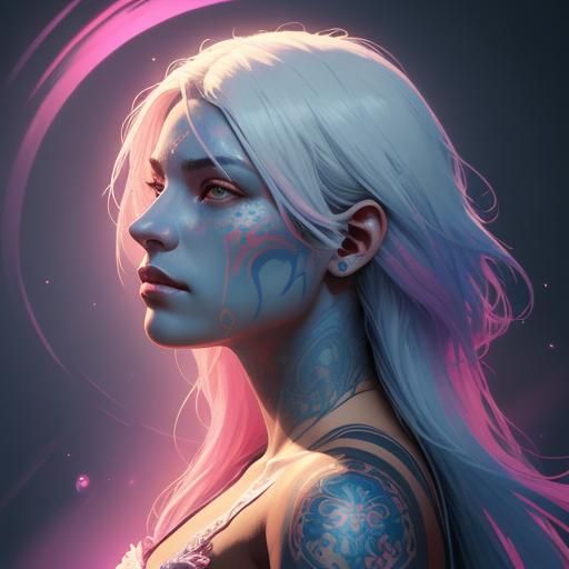 Latina Woman Portrait with Ornate Details