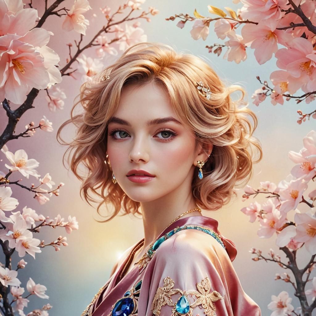 Luxurious Gemstone and Diamond Still Life