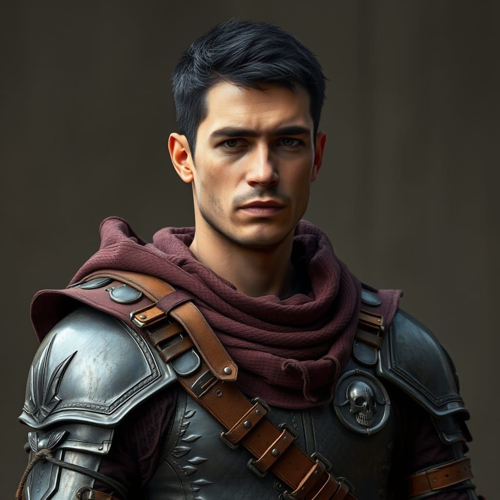 Spanish Armored Man in Historical Fantasy Style