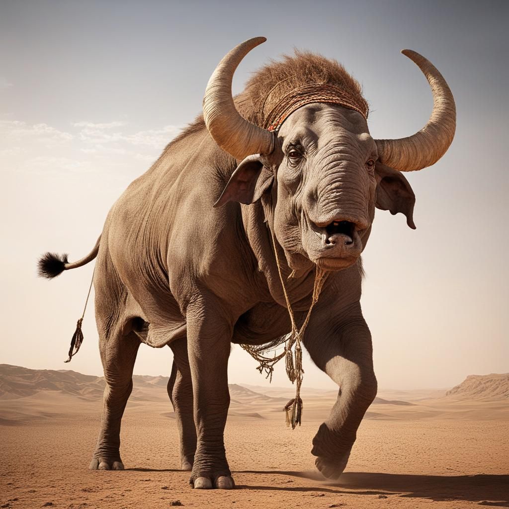 Mythical Aksar Beast of Bedouin Legend