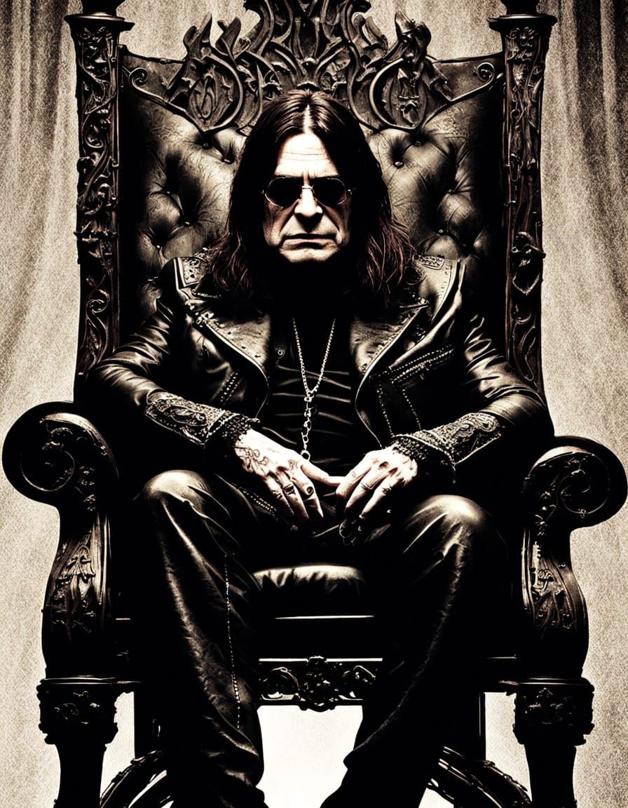Ozzy Osbourne in Gothic Dark Fantasy Portrait