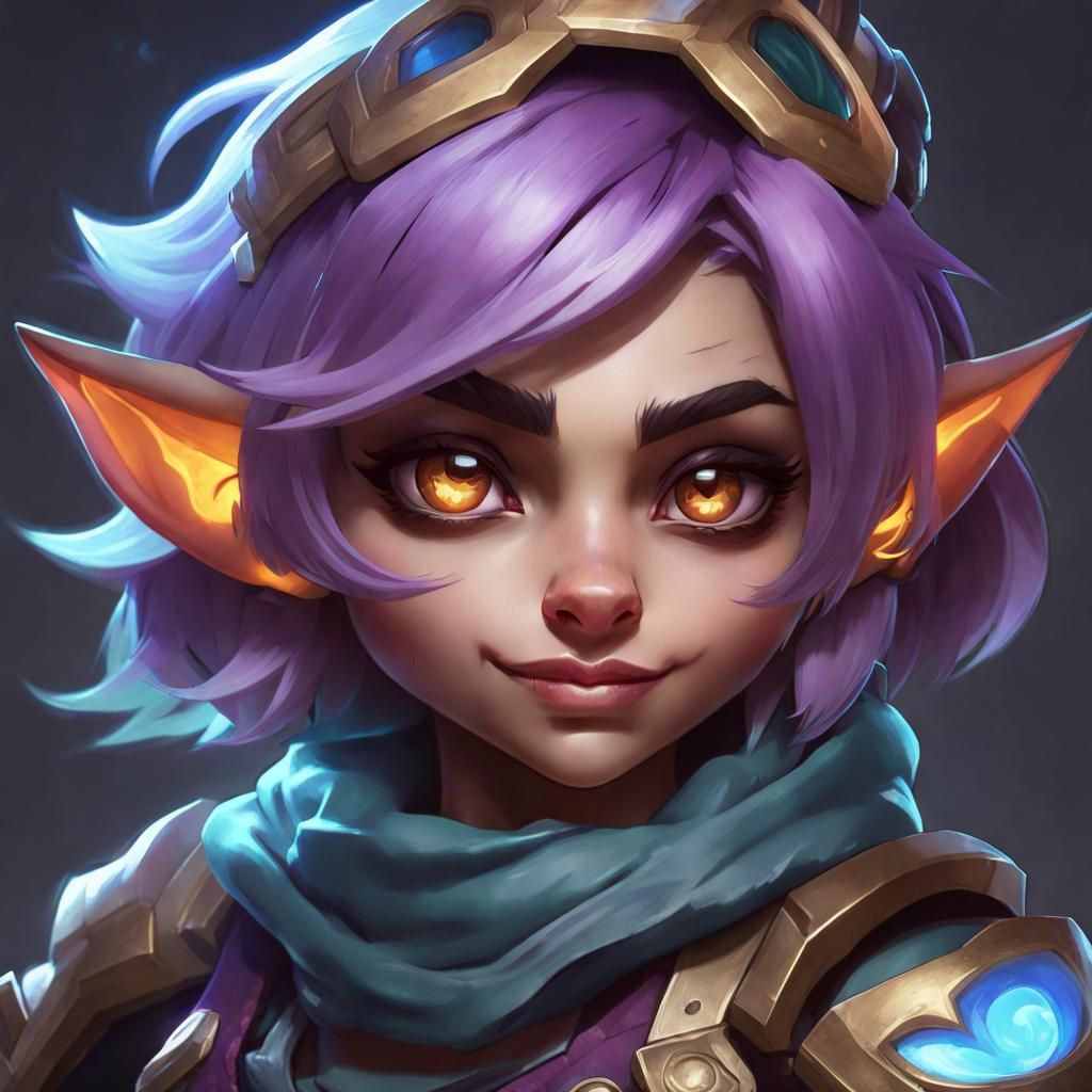 Tristana Portrait in Art Nouveau Style