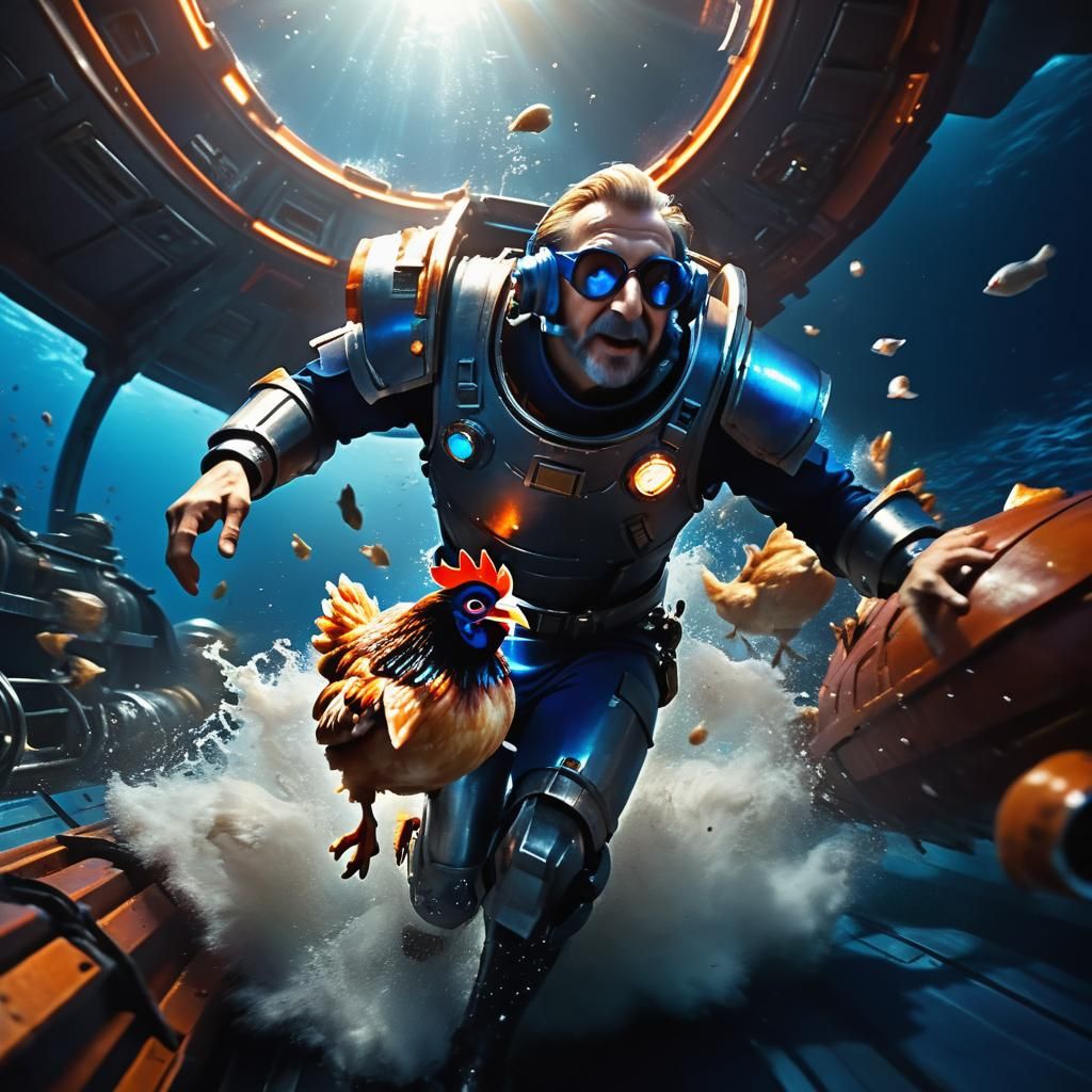 Cinematic Leeroy Jenkins Runs Into Spaceship