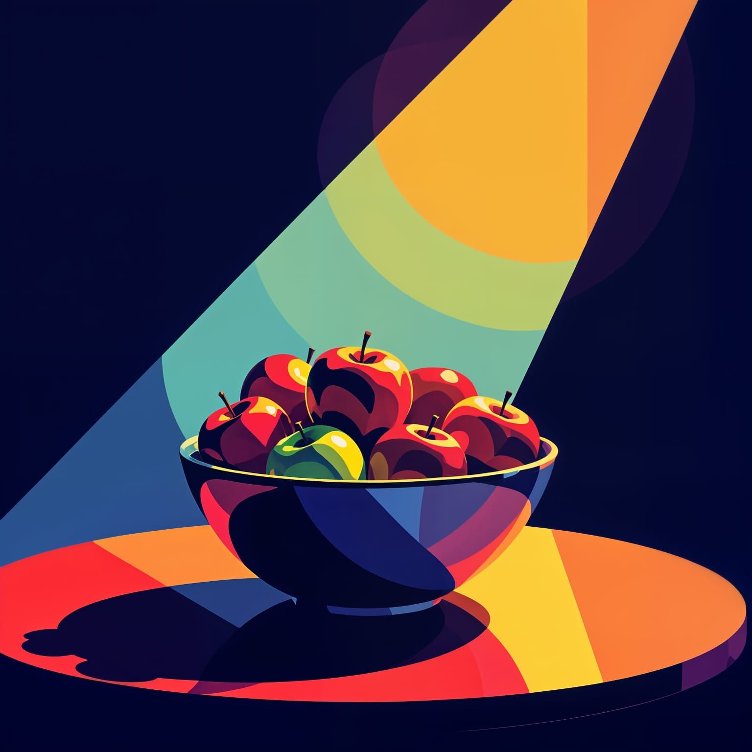 A Bowl of Apples on a Table 4