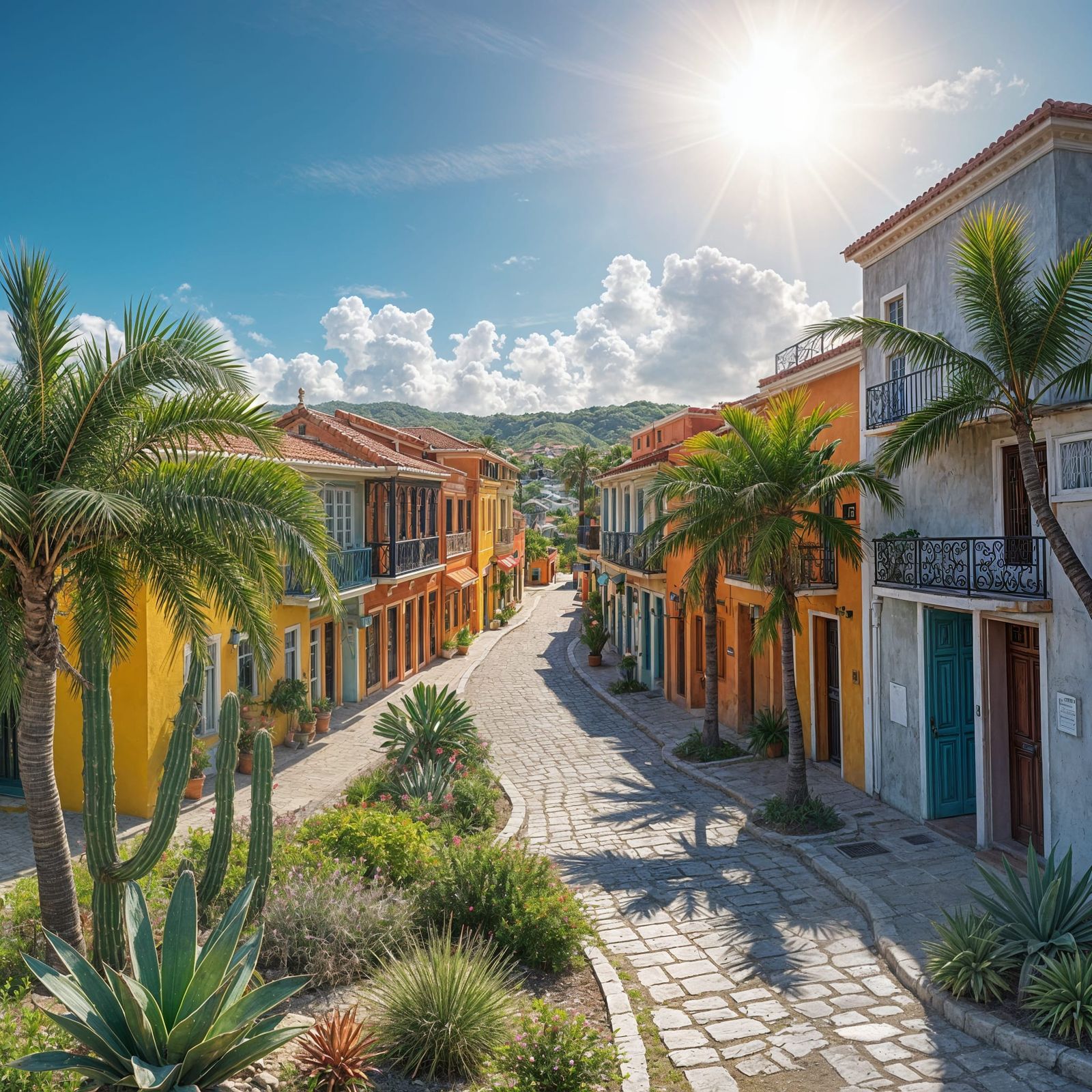 Kralendijk: Caribbean and Dutch Architecture in Digital Art