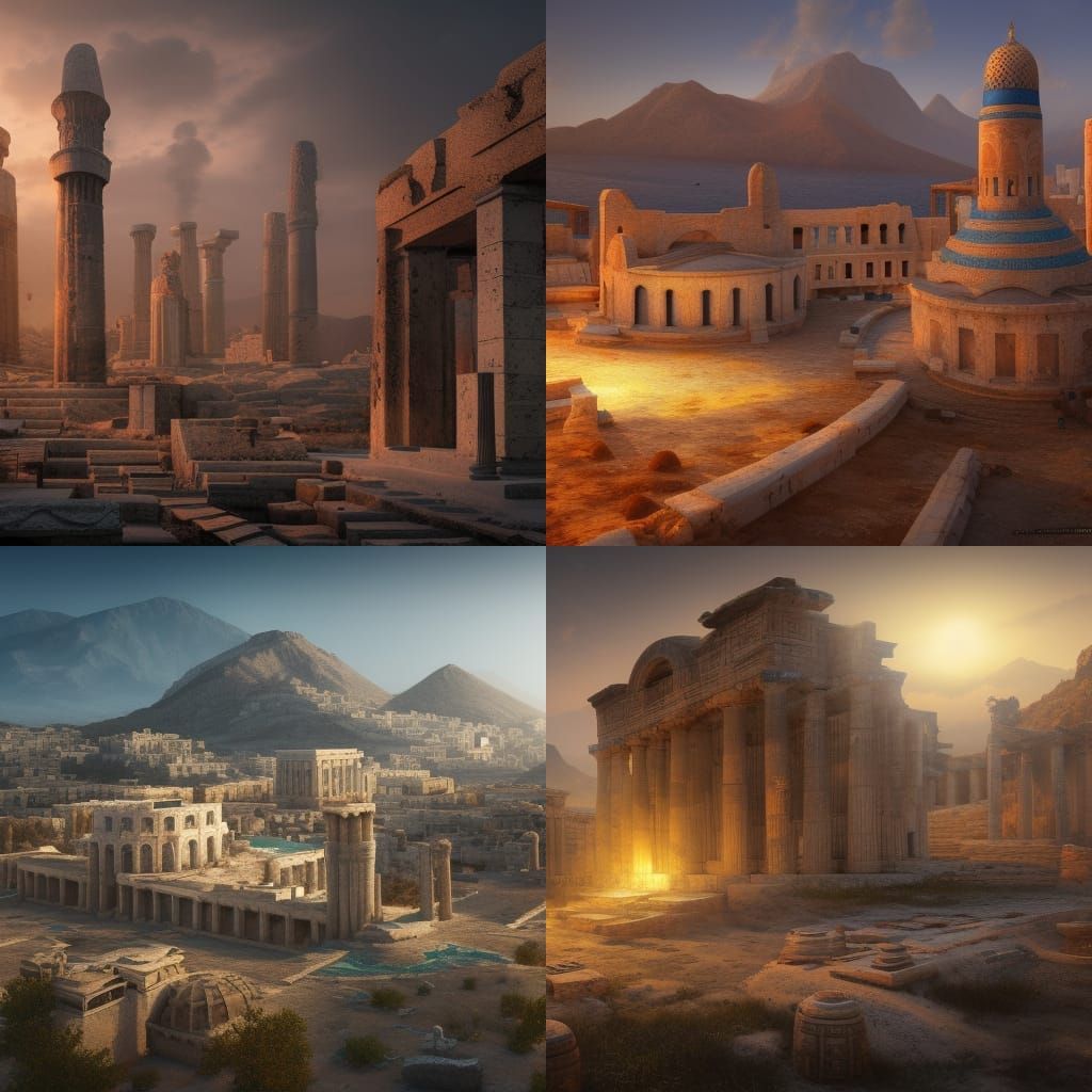Lost Greek Cities of Central Asia: Detailed Matte Painting