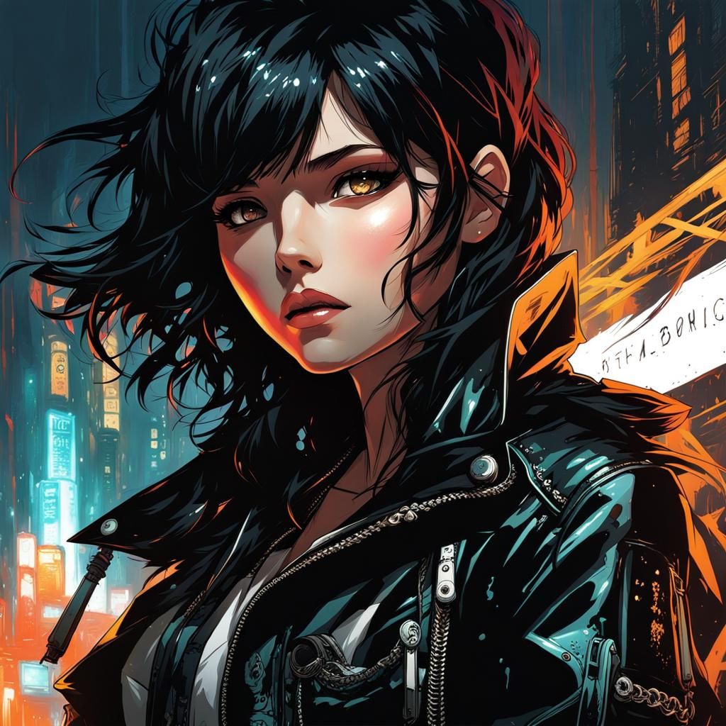 Chibi Girl Stargazing Digital Art