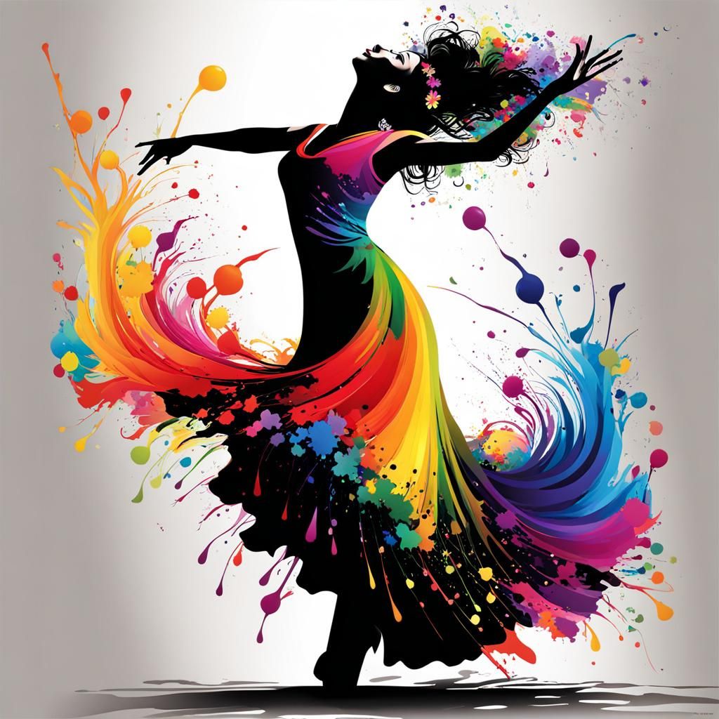 Spanish woman dancing