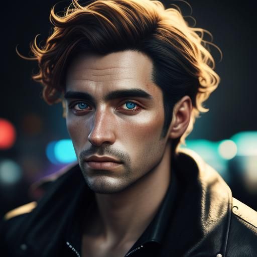 Vibrant Portrait of a Proud Gay Man