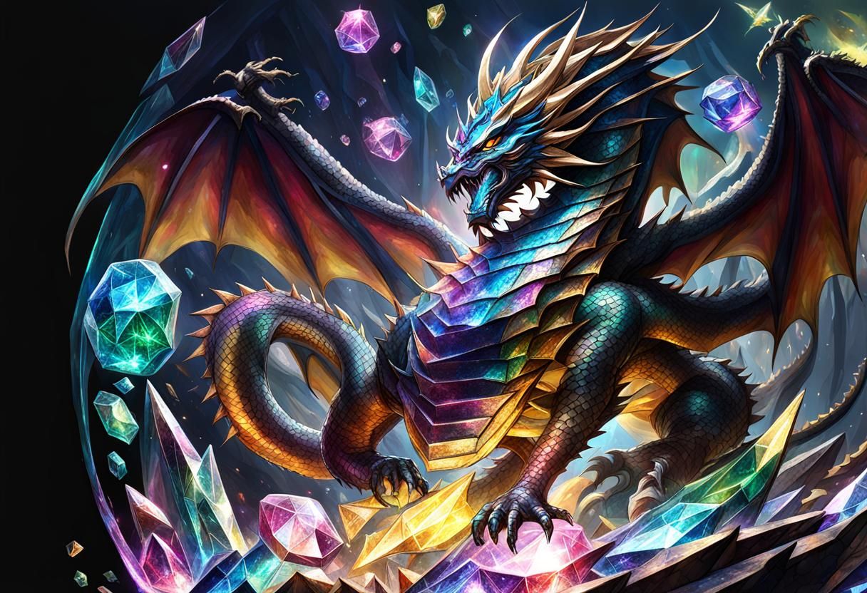 Prismatic Gem Dragon God