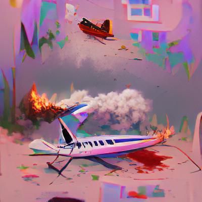 Aftermath of a Devastating Plane Crash
