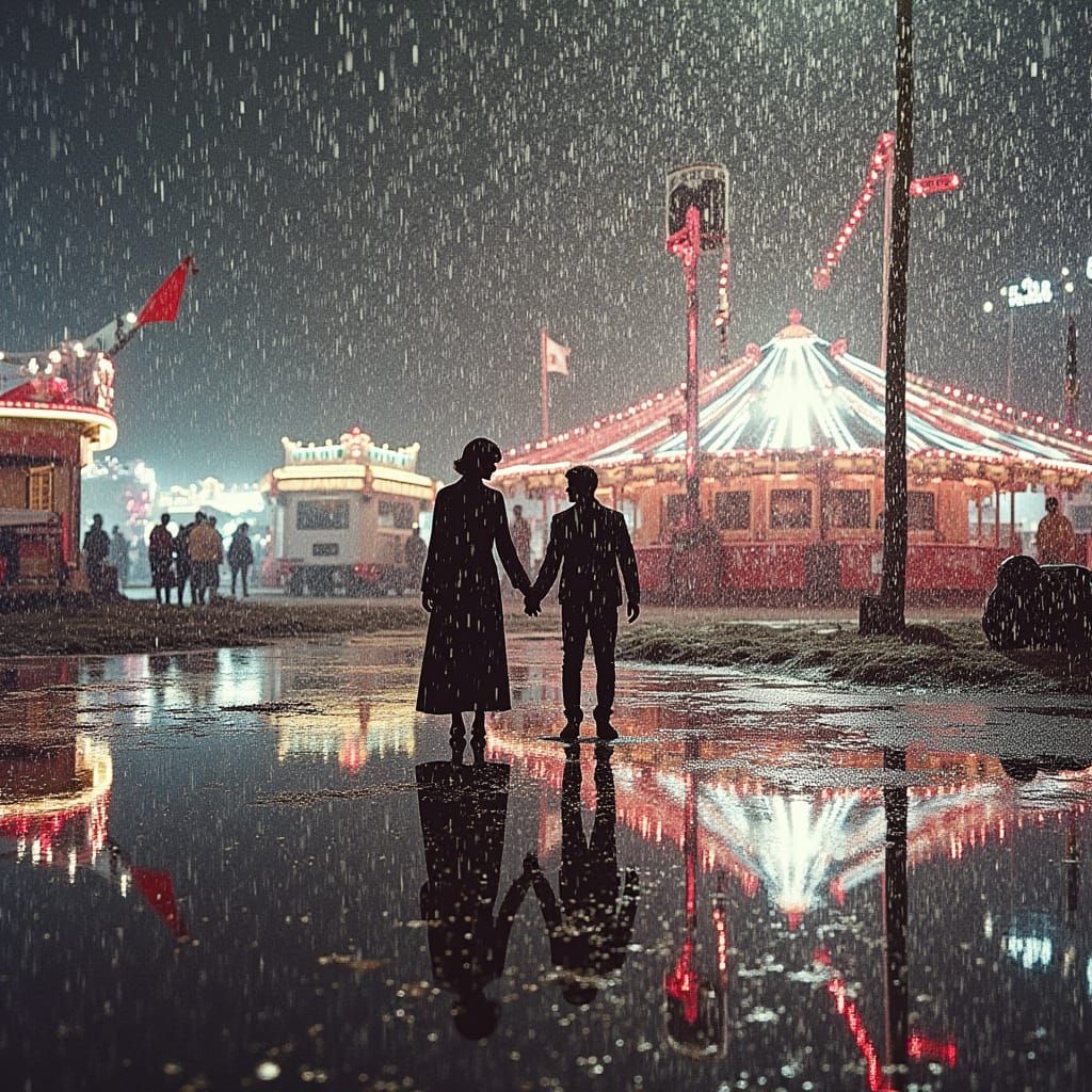 Desert Carnival: Hyperrealistic Film Still in Baroque Style