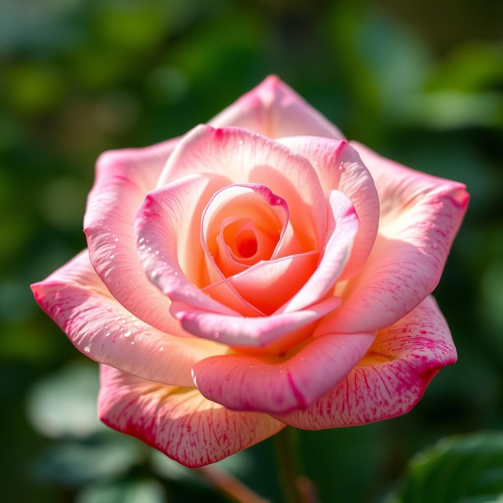 Transparent Rose with Fairy Dust: Celestial Macro