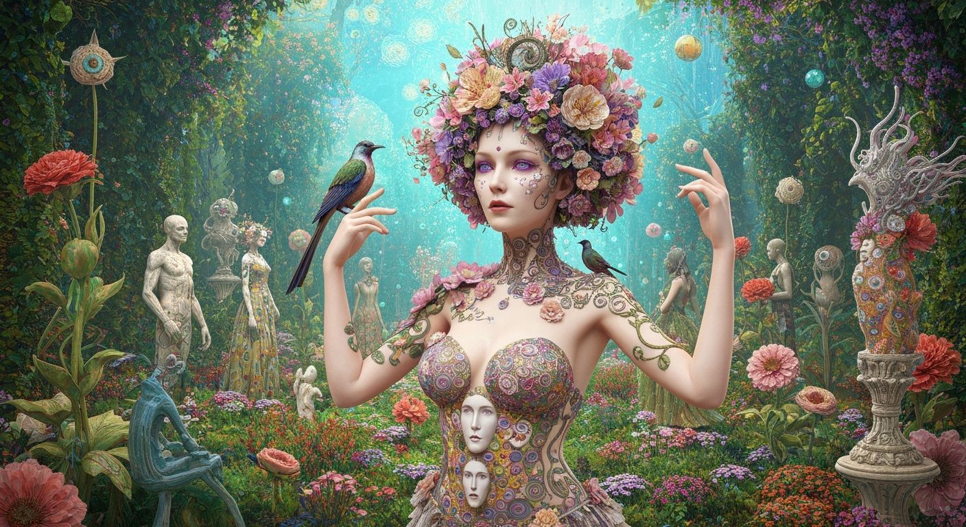 Starry Night Wraiths in a Dreamlike Realm