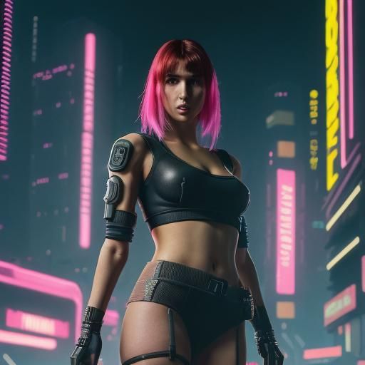 Cyberpunk 2099 Neon Cityscape