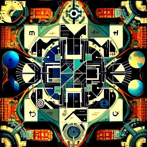 Abstract AI Image Exploring Continuity and Circularity