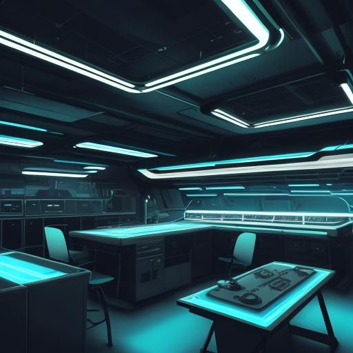 Retro-Futuristic UFO Reverse Engineering Lab