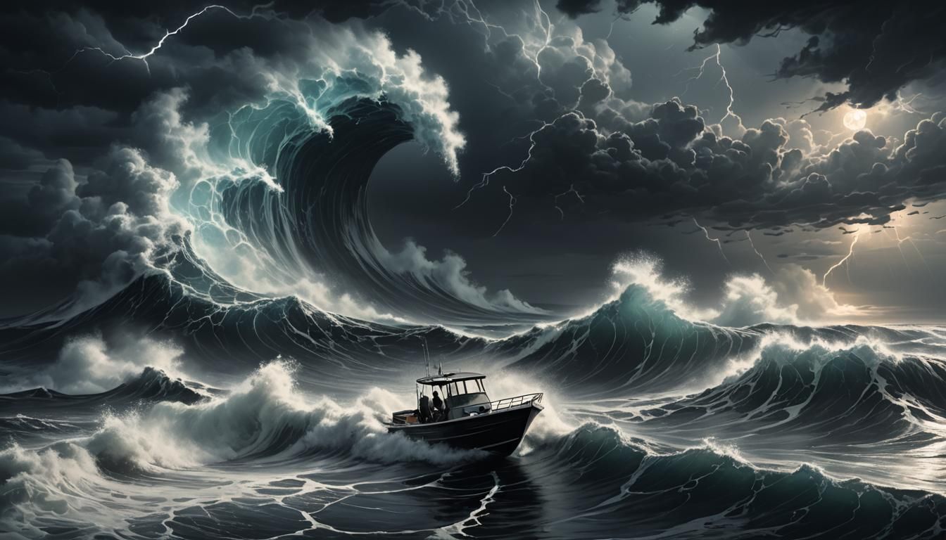 Stormy Seas: A Lone Sailor's Fight