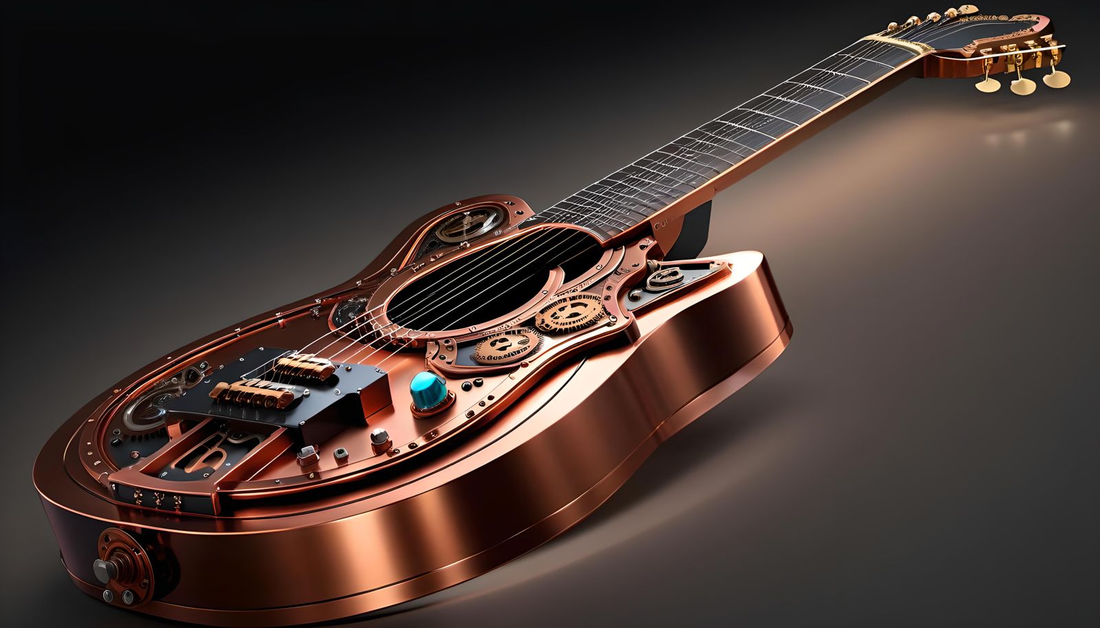 Copper Steampunk Guitars (Continued)